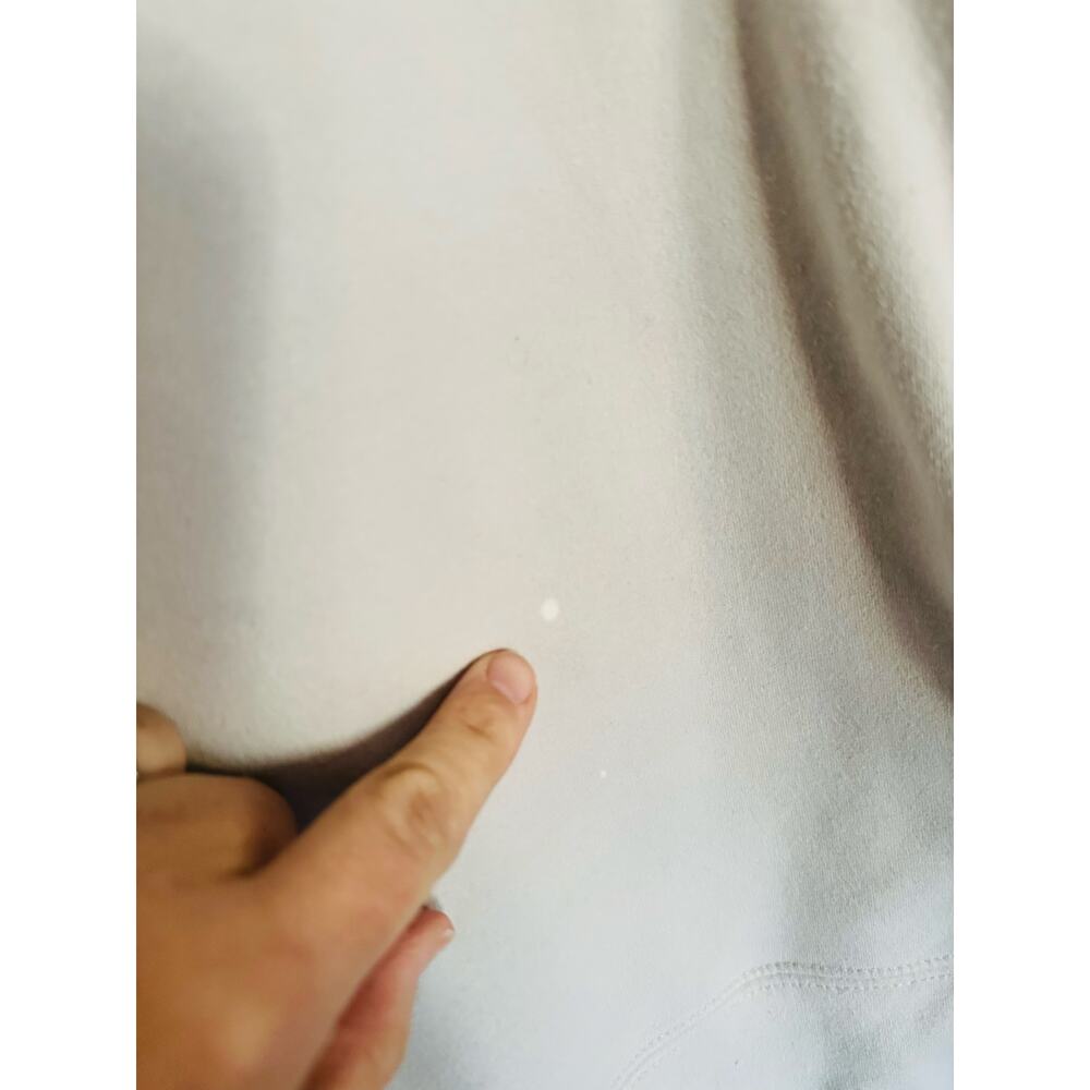 SHESHOW Cream White Black IDK IDC IDGAF Block Letters Long Sleeve Sweatshirt M - Picture 9 of 10